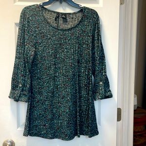 Tunic, Multi Color, size M, long sleeve